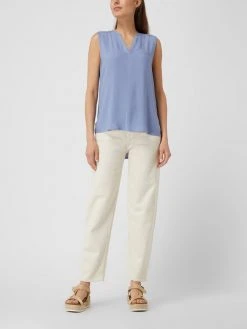 Vila Blusentop Aus Viskose Modell 'Roma' - Blau