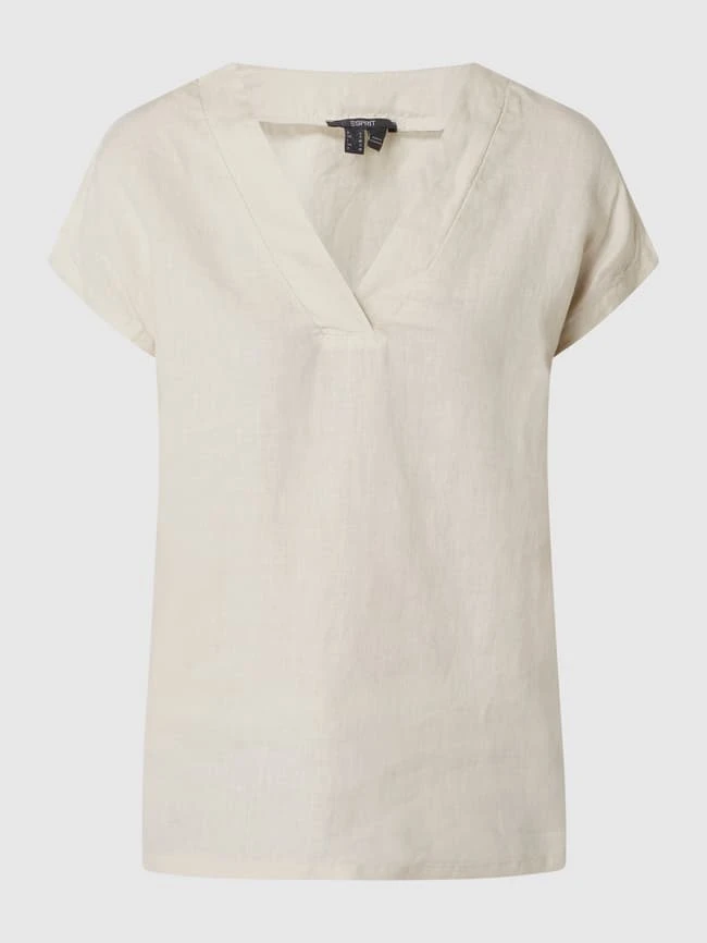 Esprit Collection Blusenshirt Aus Baumwolle - Taupe 2 Esprit Collection Blusenshirt Aus Baumwolle - Taupe – Bild 2