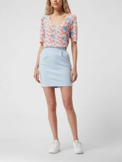 Vila Blusenshirt Mit Floralem Muster Modell 'Elegance' - Apricot