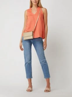 Esprit Collection Blusentop Aus Leinen-Lyocell-Mix - Koralle