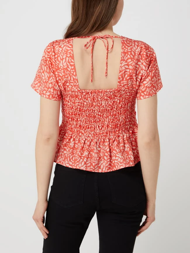 Armedangels Blusenshirt Aus Lyocell Mit Gesmoktem Einsatz Modell 'Memaa' - Rot 5 Armedangels Blusenshirt Aus Lyocell Mit Gesmoktem Einsatz Modell 'Memaa' - Rot – Bild 5