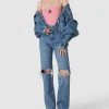 Tommy Jeans Body In Ripp-Optik - Pink