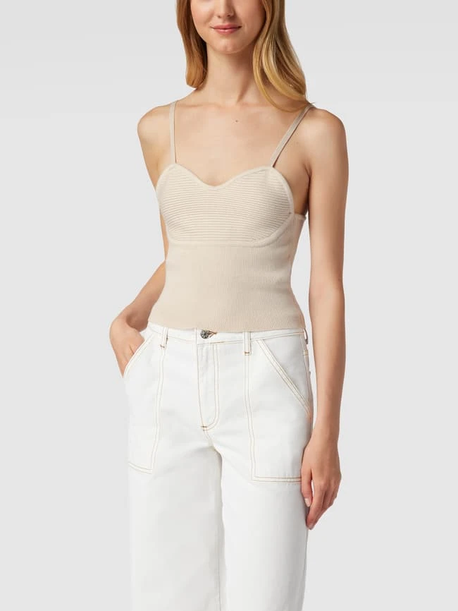 REVIEW Crop Top In Ripp-Optik - Offwhite 4 REVIEW Crop Top In Ripp-Optik - Offwhite – Bild 4