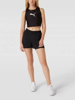 PUMA PERFORMANCE Crop Top Mit Label-Detail Modell 'Puma Fit Eversculpt Fitte' - Schwarz
