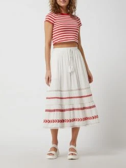 Superdry Cropped T-Shirt Aus Baumwolle - Rot