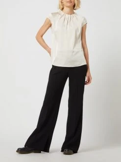 Comma Blusenshirt Mit Allover-Muster - Sand