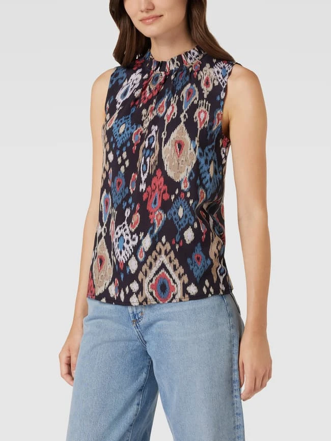 Jake*s Collection Blusentop Mit Allover-Muster - Anthrazit 4 Jake*s Collection Blusentop Mit Allover-Muster - Anthrazit – Bild 4