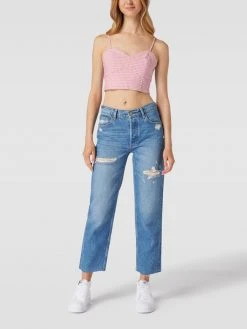 REVIEW Crop Top Mit Vichy-Karos - Pink