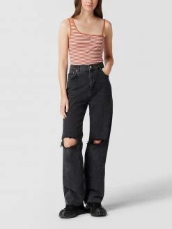 Levi's® Crop Top Im One-Shoulder-Design - Rostrot
