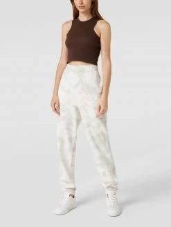 Only Crop Top In Ripp-Optik - Dunkelbraun