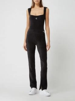 Calvin Klein Jeans Body Aus Cord - Schwarz