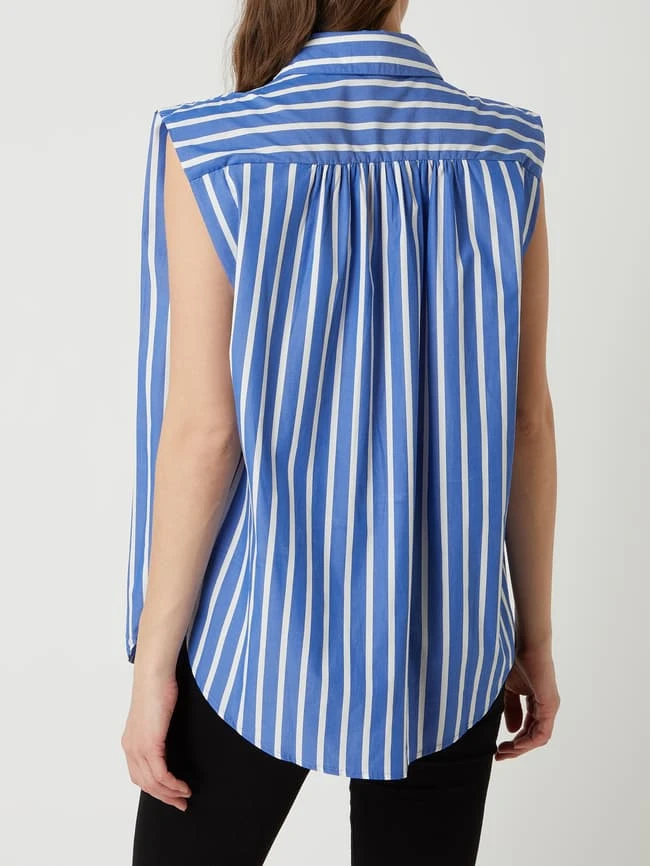 Mango Blusentop Mit Streifenmuster Modell 'Flori' - Blau 5 Mango Blusentop Mit Streifenmuster Modell 'Flori' - Blau – Bild 5