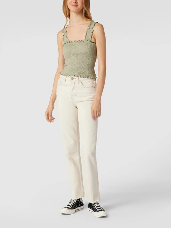 REVIEW Crop Top In Smok-Optik - Schilf 1 REVIEW Crop Top In Smok-Optik - Schilf