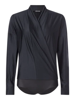 Wolford Body In Wickel-Optik Modell 'Shannon' - Schwarz