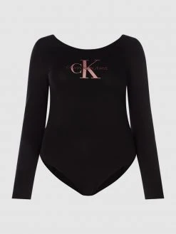 Calvin Klein Jeans Plus PLUS SIZE Body Mit Logo - Schwarz