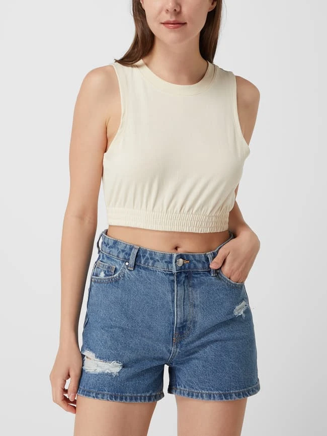 Pieces Crop Top Aus Baumwollmischung Modell 'Videl' - Offwhite 4 Pieces Crop Top Aus Baumwollmischung Modell 'Videl' - Offwhite – Bild 4