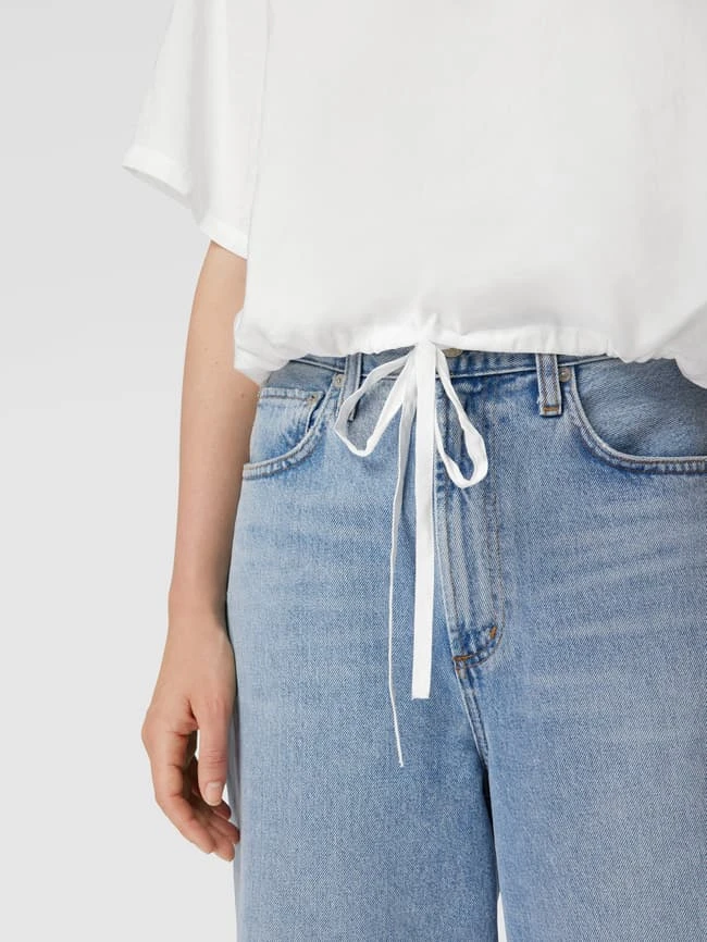 Marc O'Polo Denim Blusenshirt Mit Rundhalsausschnitt - Weiß 3 Marc O'Polo Denim Blusenshirt Mit Rundhalsausschnitt - Weiß – Bild 3