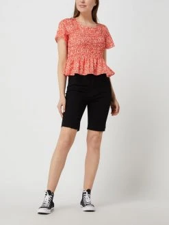 Armedangels Blusenshirt Aus Lyocell Mit Gesmoktem Einsatz Modell 'Memaa' - Rot