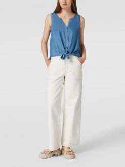 Q/S Designed By Blusentop In Denim-Optik - Hellblau