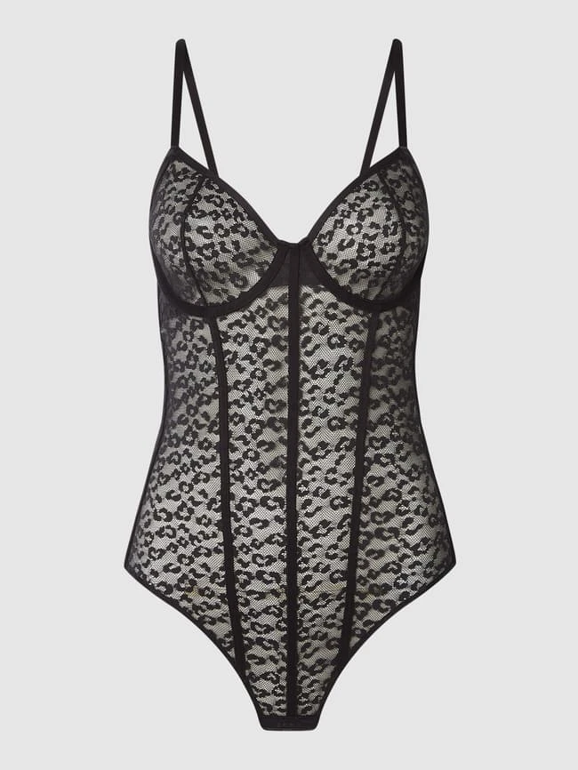 DKNY Body Aus Spitze - Schwarz 1 DKNY Body Aus Spitze - Schwarz