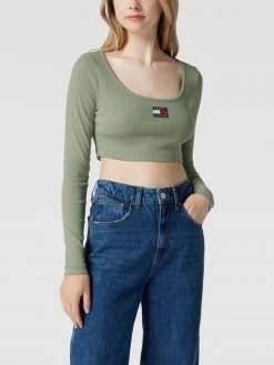 Tommy Jeans Cropped Longsleeve Mit Label-Patch Modell 'CROP RIB CENTER BADGE' - Mint -Kendall & Kylie Shop 6sr42khnakqkkh1iah5l6lil995lciika90jacq27144shiha56kei2894s4udpl850kahqg9hb4al9h8d3jacj368o3ichlclij0phk6gq3ie1l65h36dphc8o68dj66kqjado