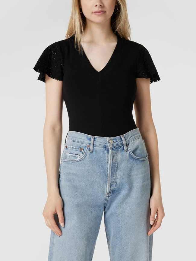 Guess Body Mit Lochstickerei - Schwarz 4 Guess Body Mit Lochstickerei - Schwarz – Bild 4