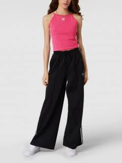 Adidas Originals Crop Top Mit Label-Streifen - Pink