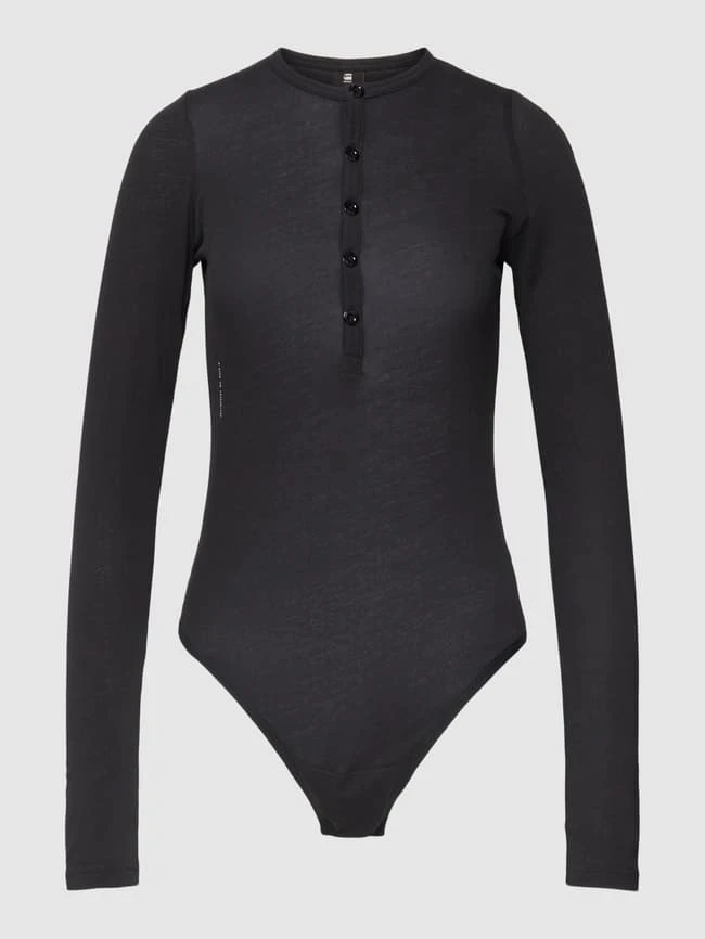 G-Star Raw Body Mit Rundhalsausschnitt Modell 'Henley' - Schwarz 2 G-Star Raw Body Mit Rundhalsausschnitt Modell 'Henley' - Schwarz – Bild 2