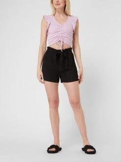 Only Crop Top Mit Raffungen Modell 'Laila' - Rosa
