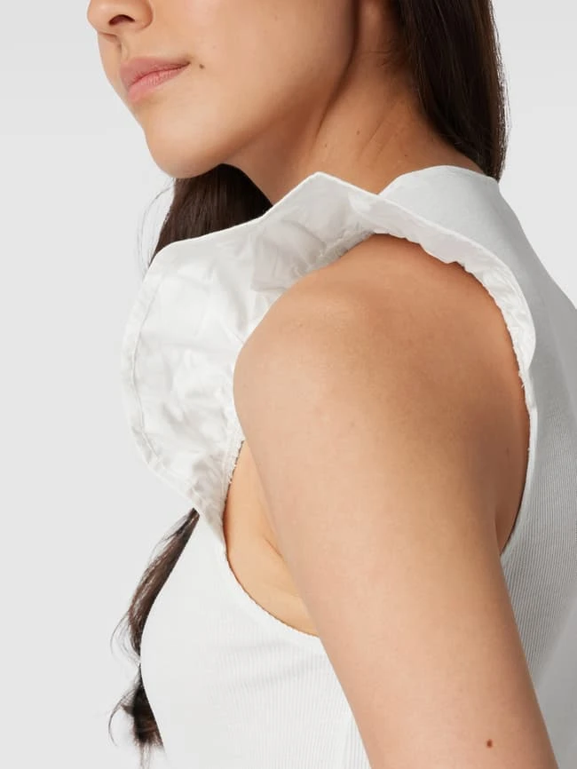 Marc O'Polo Denim Body Mit Volantärmeln - Weiß 3 Marc O'Polo Denim Body Mit Volantärmeln - Weiß – Bild 3