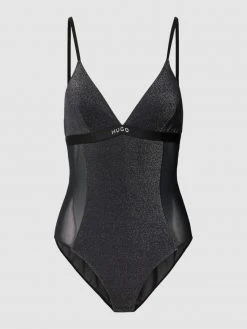 HUGO Body Mit Effektgarn Modell 'LUREX' - Schwarz
