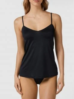 Hanro Top Aus Satin - Schwarz