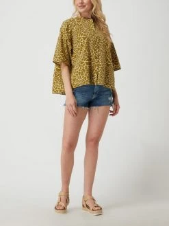 Smith And Soul Bluse Mit Animal-Print - Olivgrün