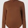 Samoon PLUS SIZE Body Mit Rollkragen - Mittelbraun