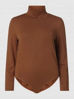 Samoon PLUS SIZE Body Mit Rollkragen - Mittelbraun