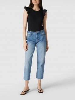 Marc O'Polo Denim Body Mit Volantärmeln - Schwarz