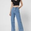 Only Crop Shirt Mit Floralem Muster Modell 'Daisy' - Schwarz