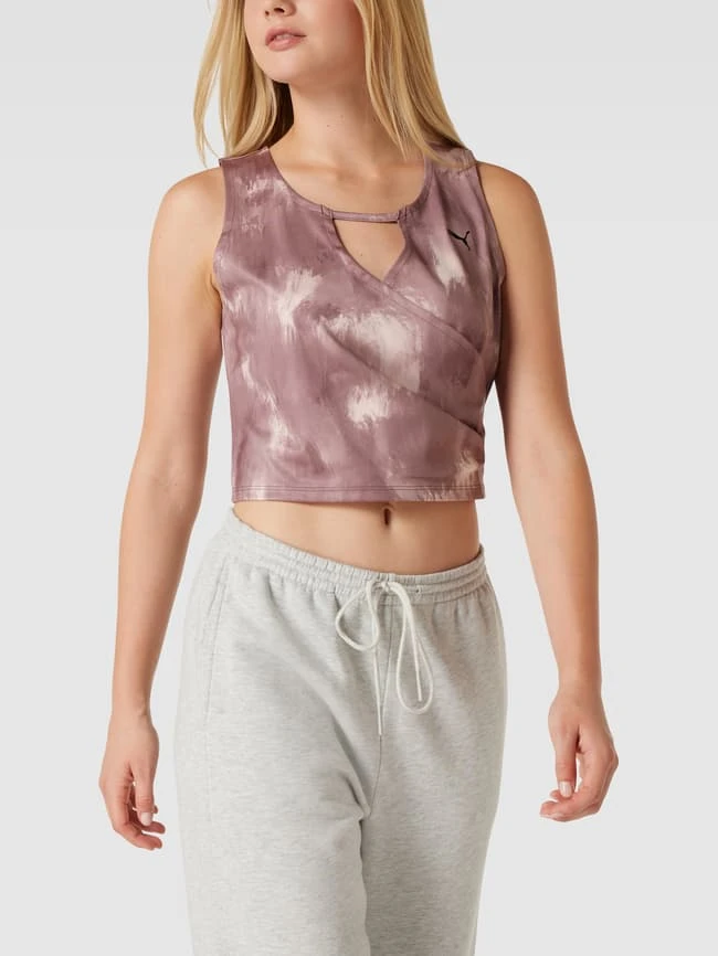 PUMA PERFORMANCE Crop Top Mit Wickel-Optik Modell 'STUDIO' - Altrosa 4 PUMA PERFORMANCE Crop Top Mit Wickel-Optik Modell 'STUDIO' - Altrosa – Bild 4
