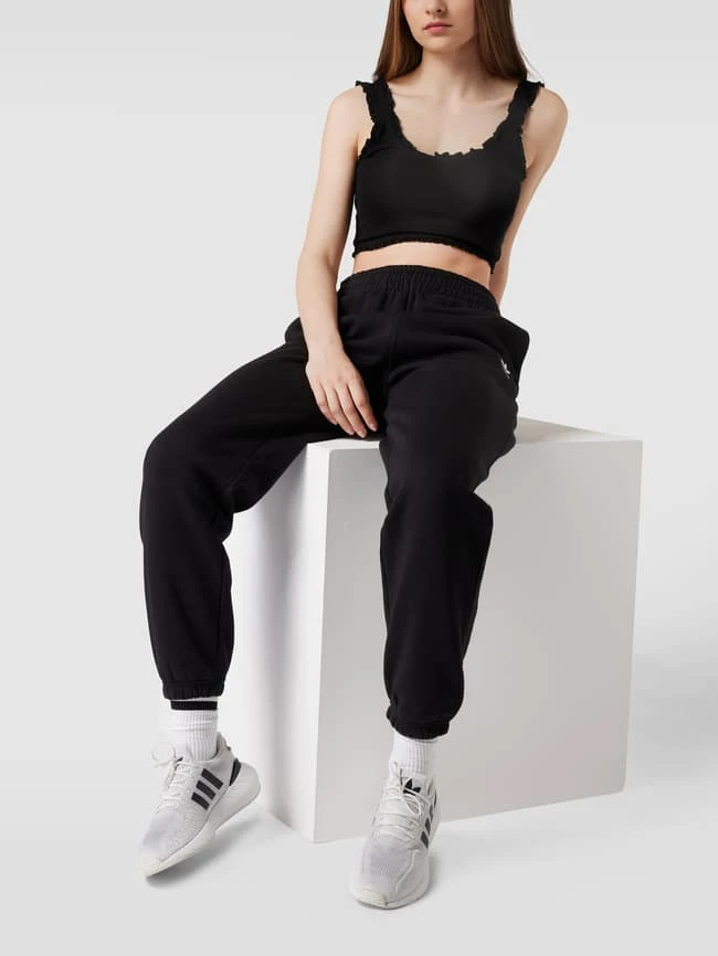 Only Crop Top Mit Rüschen - Schwarz 1 Only Crop Top Mit Rüschen - Schwarz
