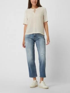 Brax Blusenshirt Mit Kontrastvorderseite - Sand