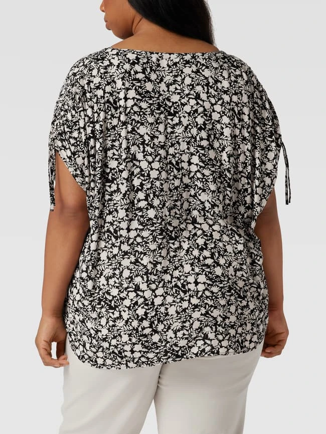 Esprit Curvy PLUS SIZE Bluse Mit Floralem Allover-Muster - Schwarz 5 Esprit Curvy PLUS SIZE Bluse Mit Floralem Allover-Muster - Schwarz – Bild 5