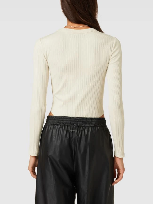 Calvin Klein Jeans Body Mit Rippenstruktur - Offwhite 5 Calvin Klein Jeans Body Mit Rippenstruktur - Offwhite – Bild 5