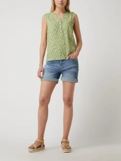 Montego Blusentop Aus Viskose - Apfelgrün