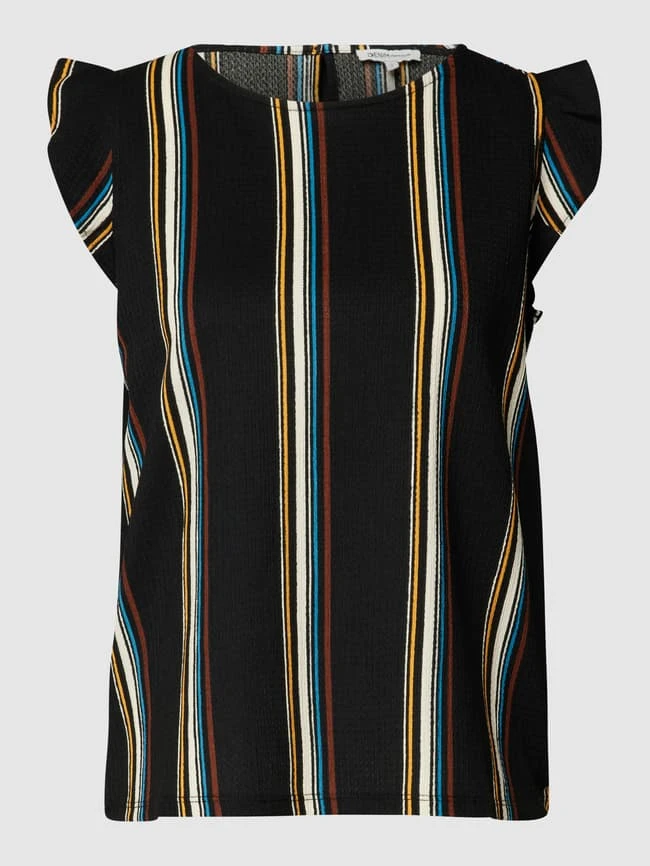 Tom Tailor Denim Bluse Mit Strukturmuster - Schwarz 2 Tom Tailor Denim Bluse Mit Strukturmuster - Schwarz – Bild 2