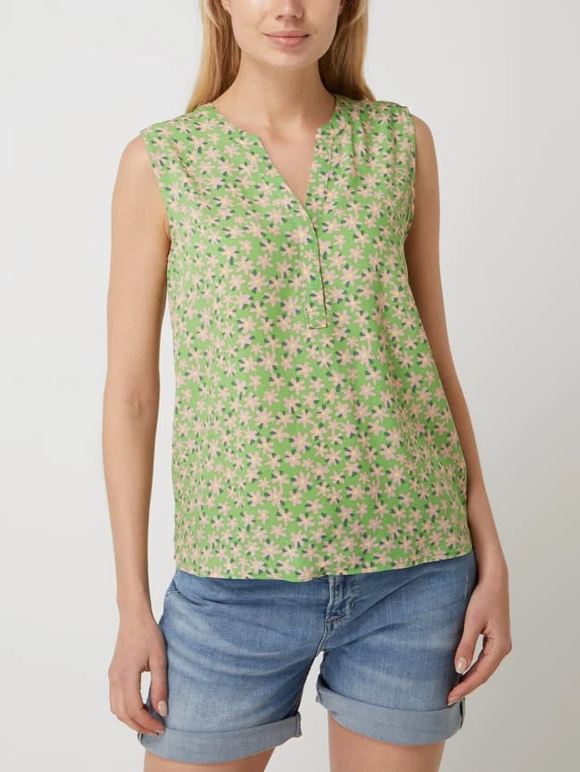 Montego Blusentop Aus Viskose - Apfelgrün 4 Montego Blusentop Aus Viskose - Apfelgrün – Bild 4