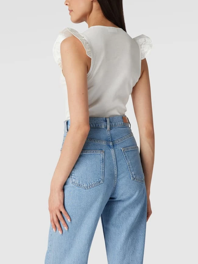 Marc O'Polo Denim Body Mit Volantärmeln - Weiß 5 Marc O'Polo Denim Body Mit Volantärmeln - Weiß – Bild 5