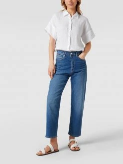 Lauren Ralph Lauren Kurzärmeliges Leinenshirt Mit Umlegekragen - Weiß