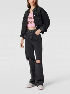 Levi's® Crop Top Mit Strick-Optik - Rosa