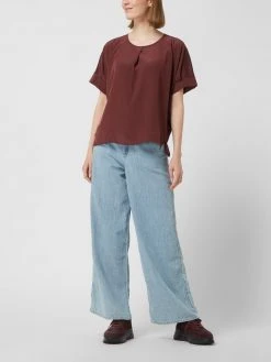 Luisa Cerano Blusenshirt Aus Satin - Bordeaux Rot