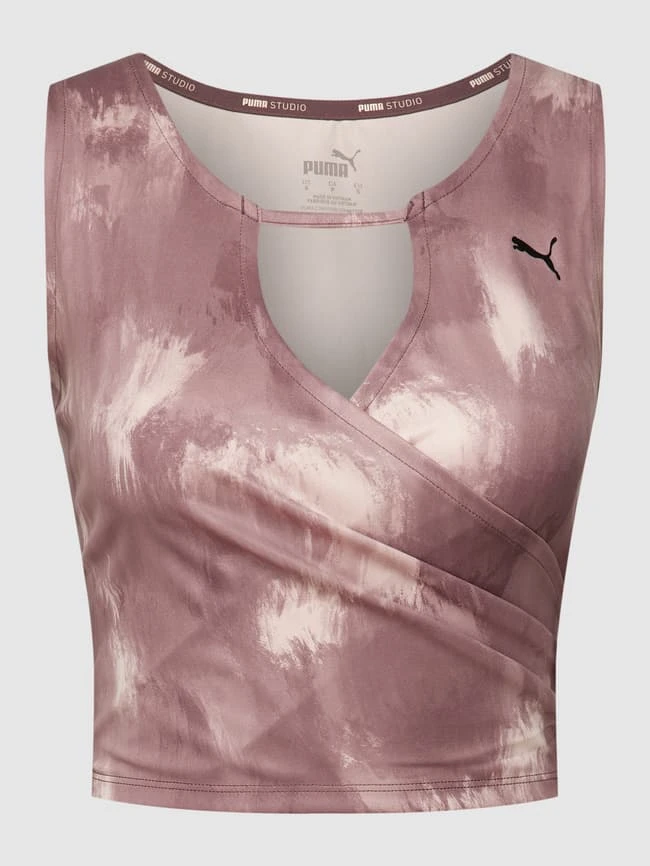 PUMA PERFORMANCE Crop Top Mit Wickel-Optik Modell 'STUDIO' - Altrosa 2 PUMA PERFORMANCE Crop Top Mit Wickel-Optik Modell 'STUDIO' - Altrosa – Bild 2